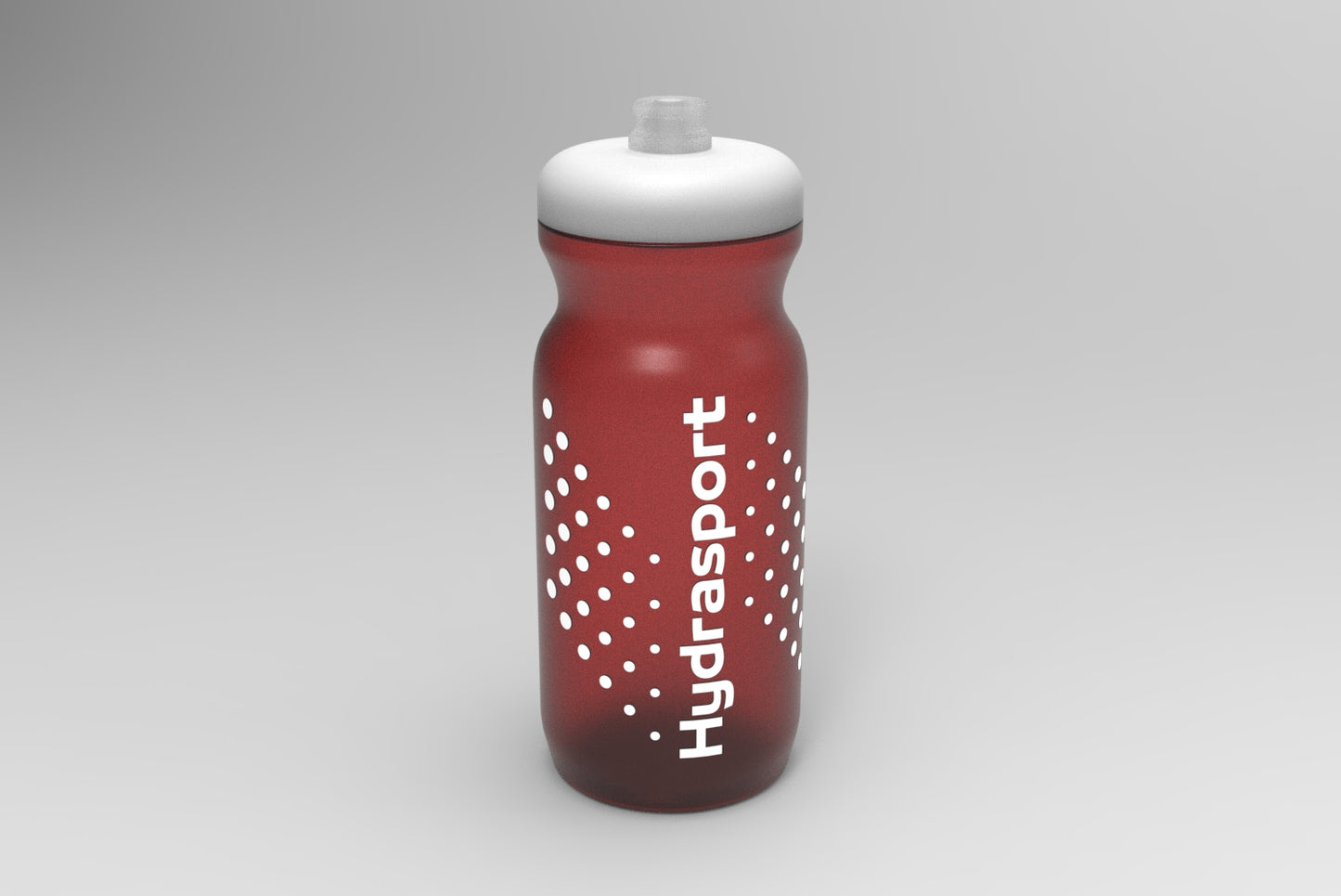 Gourde sport 650ml rouge transparente - Hydratation - Made in France - Hydrasport