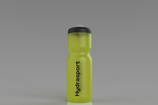 Gourde sport Hydrasport 800ml jaune transparente, sans BPA, fabriquée en France – photo 2