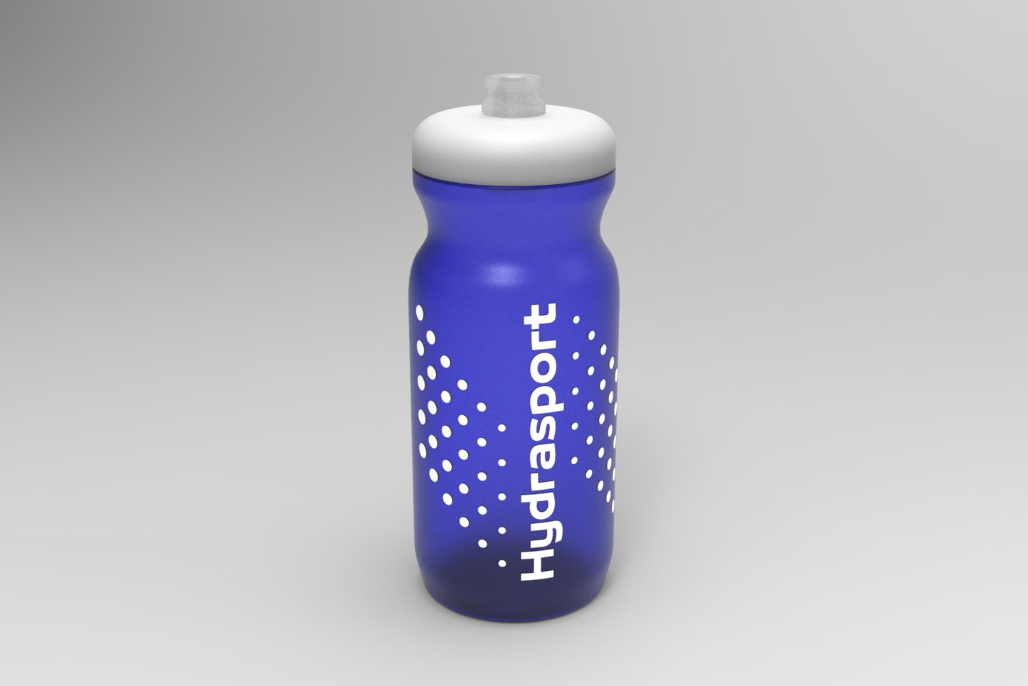 Gourde sport 650ml bleue transparente - entraînement - réutilisable - Hydrasport