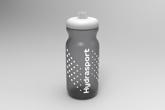 Gourde sport 650ml noire transparente - sans BPA - Hydrasport