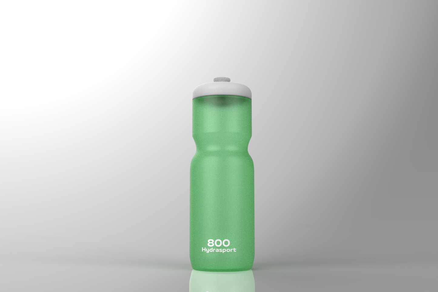 Gourde sport 800ml Vert transparent - Fitness - réutilisable - Hydrasport
